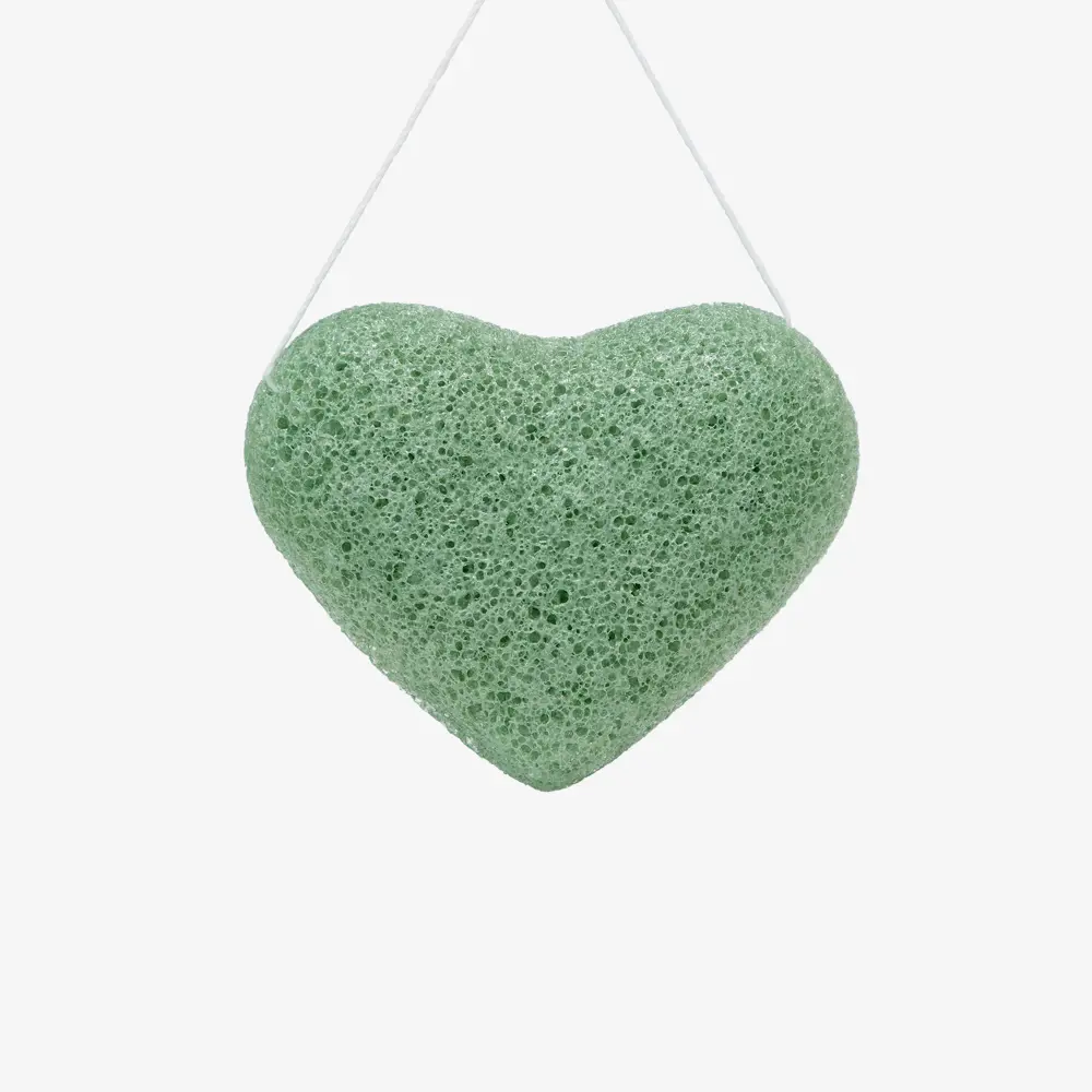 Green tea konjac spons