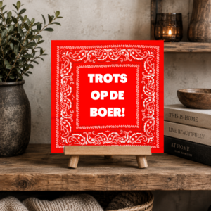 Trots op de boer zakdoek