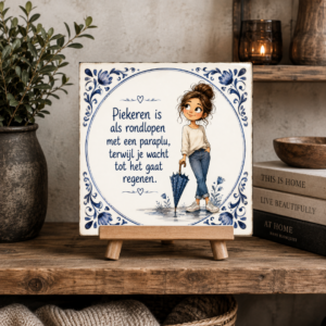 Piekeren is als.... delfts blauw